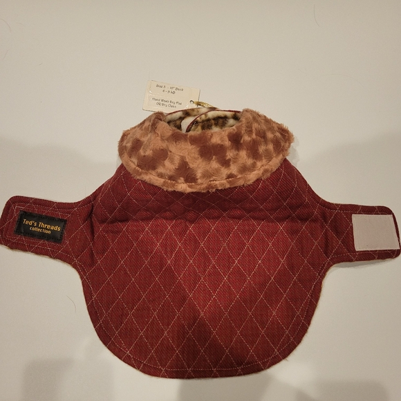 Quilted Dog Vest with Minky Collar - Picture 4 of 5